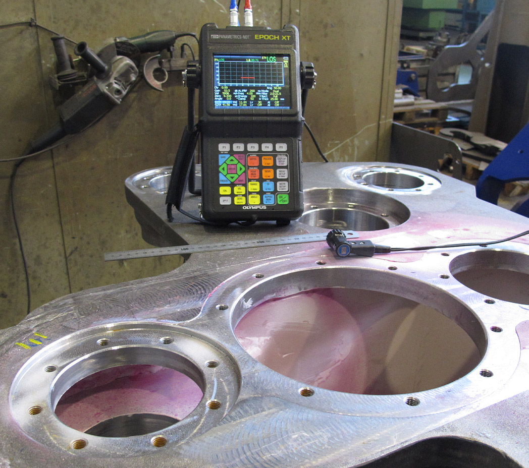 INSPECCIÓN ULTRASONIDOS MAQUINARIA EXCAVACIÓN